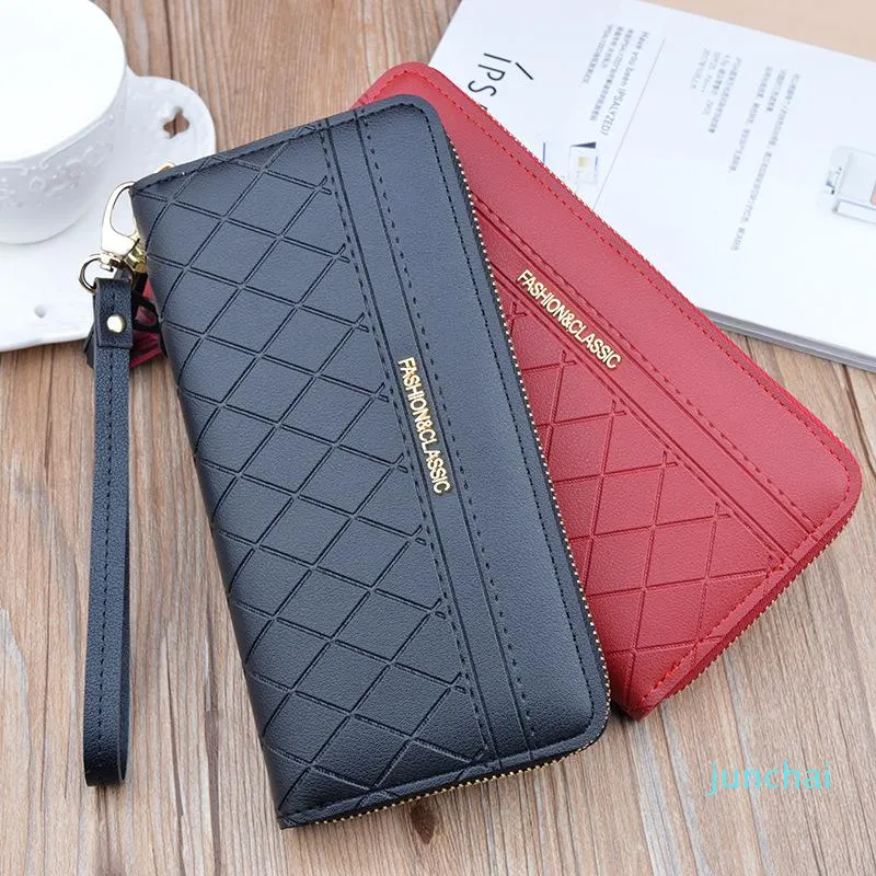 Designer-Wallets dragkedja Tassel kontrollerade plånbok damer länge med stor kapacitet mobiltelefon bag241q