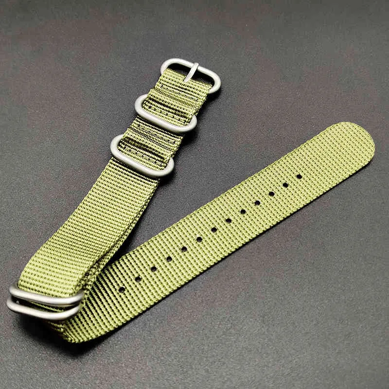 Herren-Taucheruhr-Zubehör, 20 mm, 22 mm, generisches Armband, NATO-Nylon, wasserdichter Gummigürtel, Stahl-Sportarmband