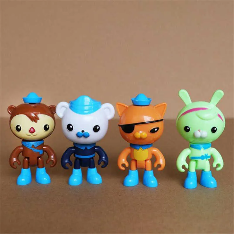 8 teile/satz Octonauts Action Figur Spielzeug Captain Barnacles Mini Modell Puppe Kinder Geschenk 2107191372021