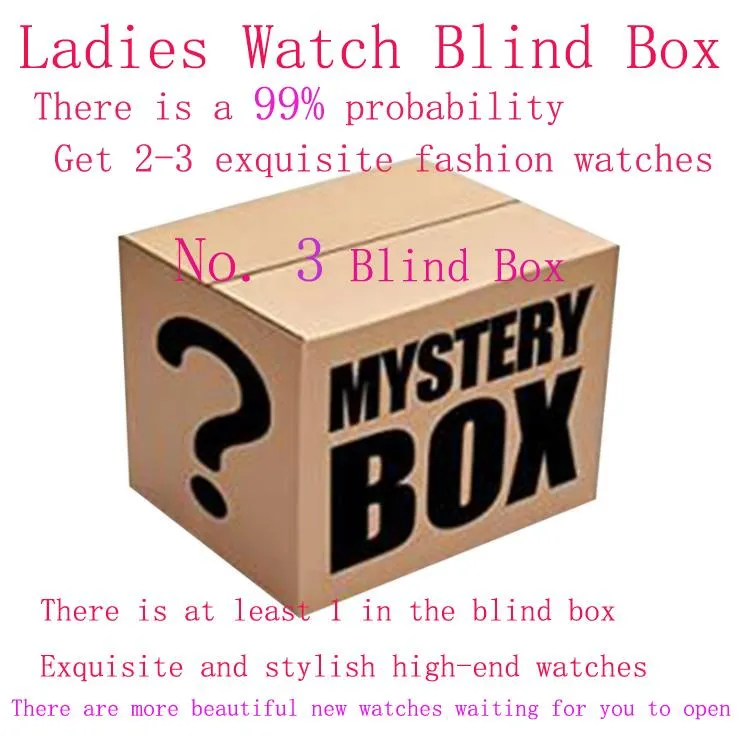 Caixas de relógio casos senhoras caixa cega clássico alta moda mistério227i