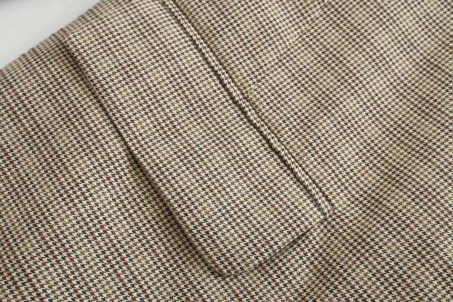 Giacca da donna oversize scozzese Blazer femminile lungo con bottone singolo adatto ad abiti formali casual da donna 210421