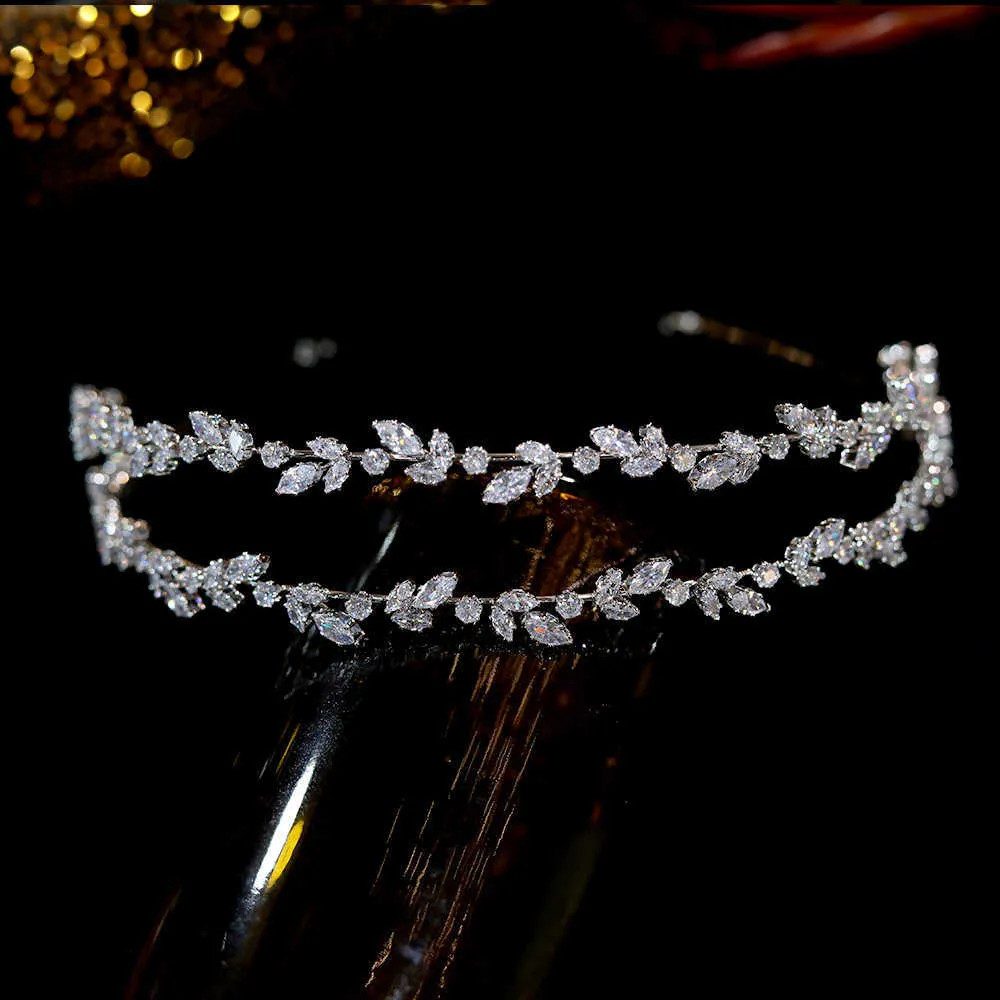 Asnora błyszcząca panna młoda Tiara ślubna kryształowa pałąki panie party korona księżniczka biżuteria akcesoria do włosów x0625