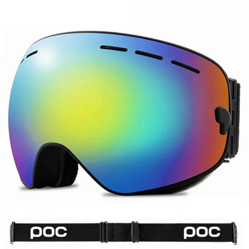 Gafas de esquí profesionales para hombres y mujeres, gafas de doble capa antivaho, máscara de esquí grande, gafas de esquí, Protector de ojos para nieve Snowboard298G4584076