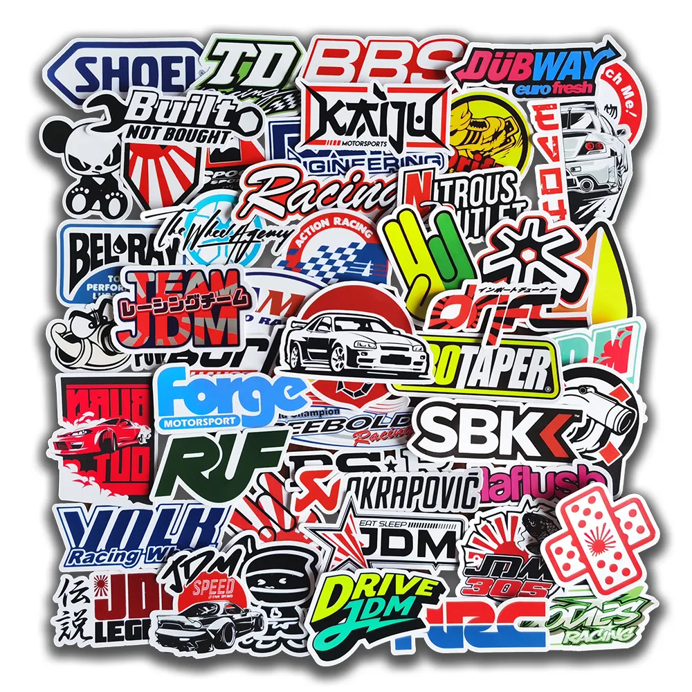 Stickers autocollants Moto déco auto. Stickers sponsors