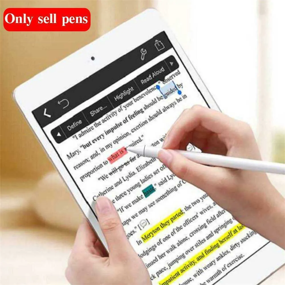 Universal Soft Nib Pelus pojemnościowy ekran dotykowy Active S Pen Anti-FingerPrint Smart Stylus Penlus for iPhone iPad Tablet