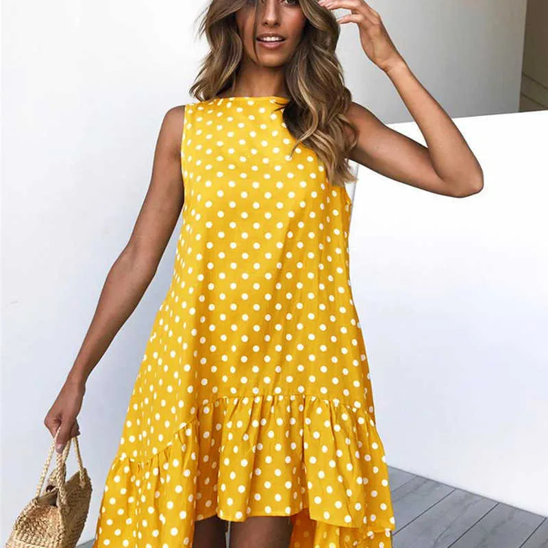 Bear Leader Summer Casual Ruffles Dresses Fashion Maternity Polka Dot Party Costumes Woman Fancy Vestidos Sleeveless Outfit 210708