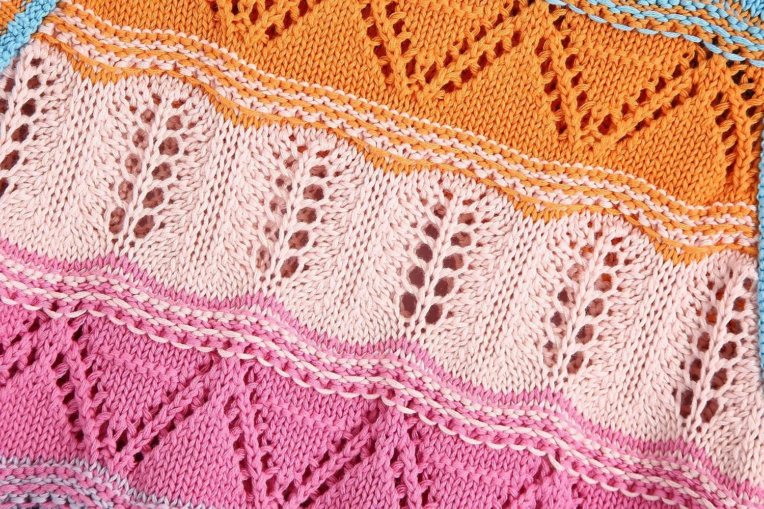 Kvinnor Färg Matchande Hollow Out Crochet Short Stickning Sweater Lady Ärmlös Casual Slim Vest Crop Pullovers Toppar 210520
