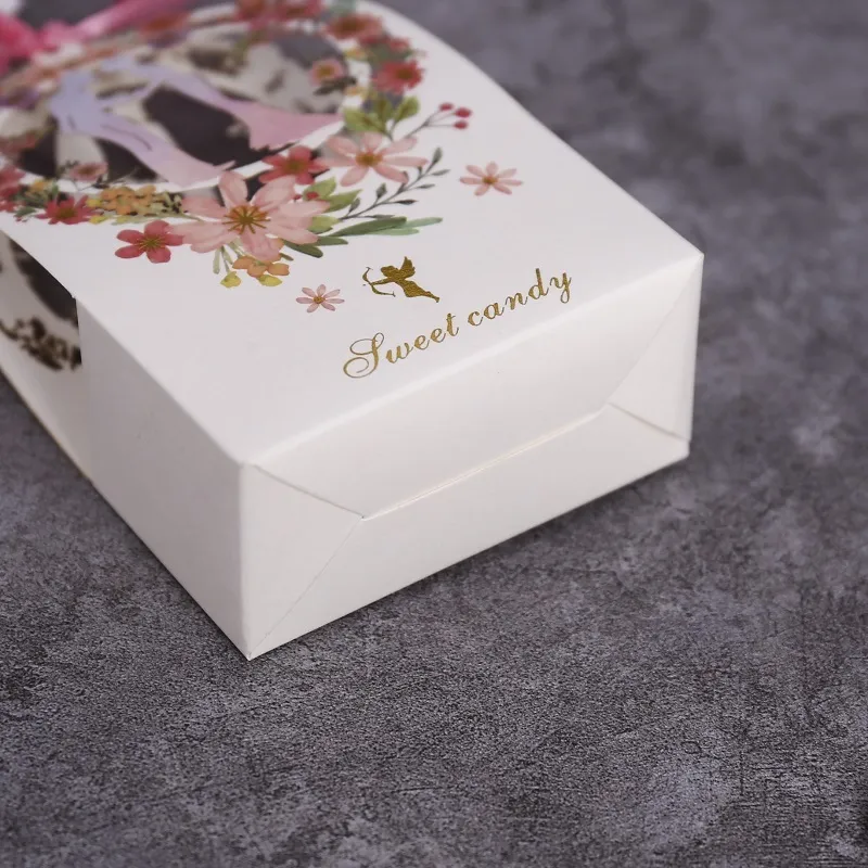 Confezione regalo imballaggio matrimonio dolce caramella sposa fiore piccole scatole grazie box i bombardieri ospiti forniture feste 2104219h