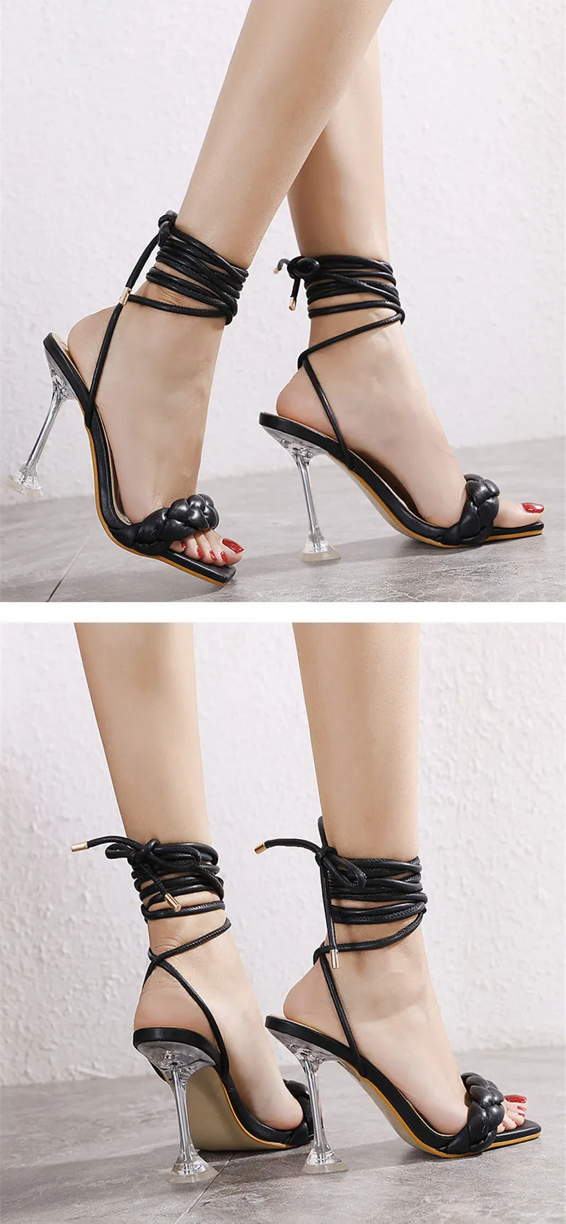 2022 neue sommer mode sandalen design webart frauen schuhe transparent seltsame high heels damen sandalen große größe schuhe