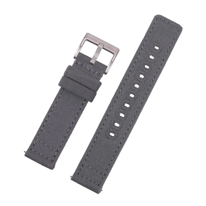 Cinturini orologi Cinturino in tela tessuto EACHE con barra a molla a sgancio rapido Nero Verde Grigio Cachi Blu 20 mm 22 mm312L