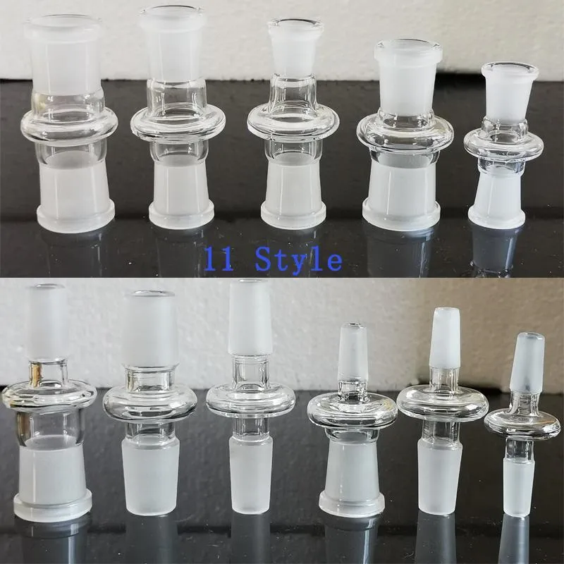 Wasserpfeifen-Glasbong-Adapter, weiblich, männlich, auf 10 mm, 14 mm, 18 mm, für Bohrinseln, Bongs