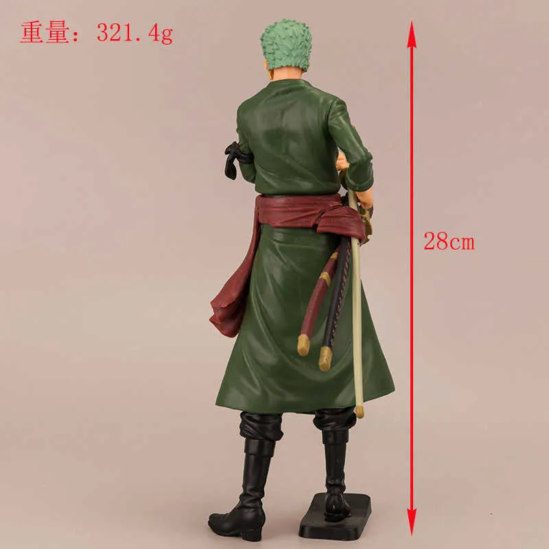 28 cm Een Stuk DE GRANDLINE MANNEN Collectie Roronoa Zoro Action Figure Speelgoed Standbeeld T30 Q07221906355