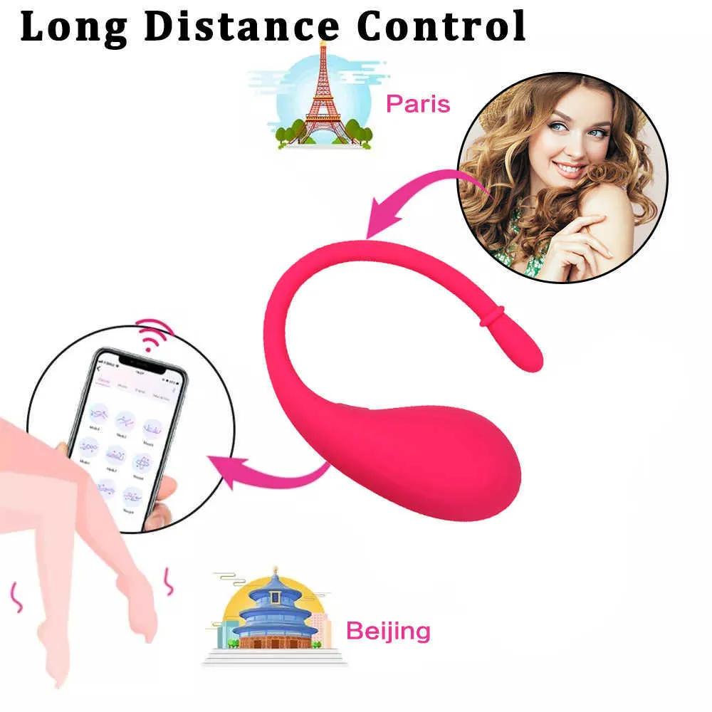 APP Control Vibrating Vibrators For Women Kegel Balls Ben Wa Sex Toys G Spots Anal Mini vibrador for Men femme Vaginal Balls P0824