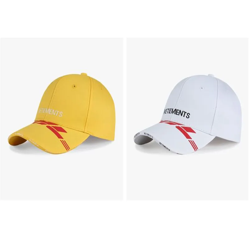 Vetements Dhl Logo Baseball Caps Men Hafting Logo Vetements Hats Dobra jakość Summer VTM Caps 3 Kolory VTM Hat