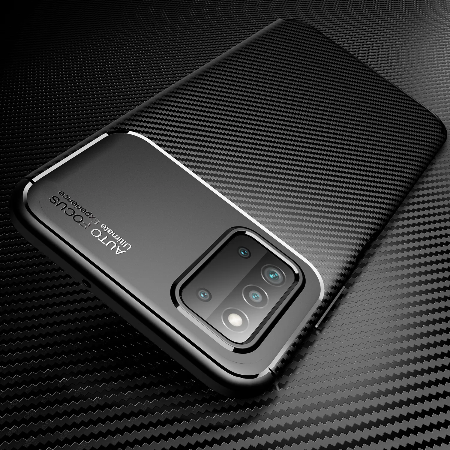 Casos à prova de choque de fibra de carbono de luxo para Samsung Galaxy F52 5G Soft TPU Silicone Bumper Capa Capa Capa Coque Capa