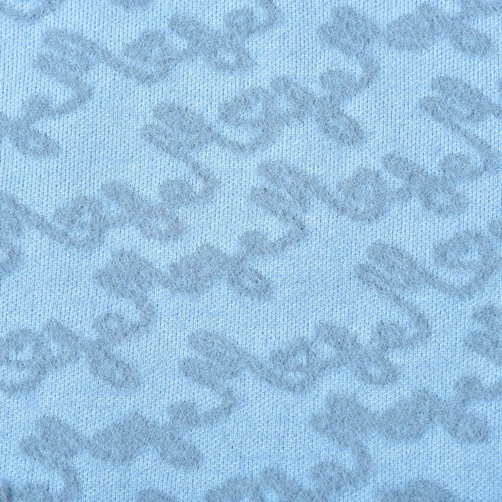 2021 Осень осенью 4/5 длинные рукава V декольте синий кардиган французский стиль контрастный цвет вязаные двойные карманы контрастные отделки однобортные свитера G121038