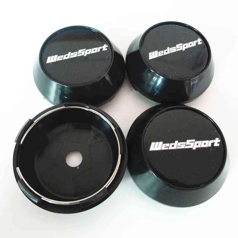 4 stks 65mm Wedsssport Wheel Center Caps Hub Weds Sport Embleem Badge Rims Cover Auto Styling Accessoires