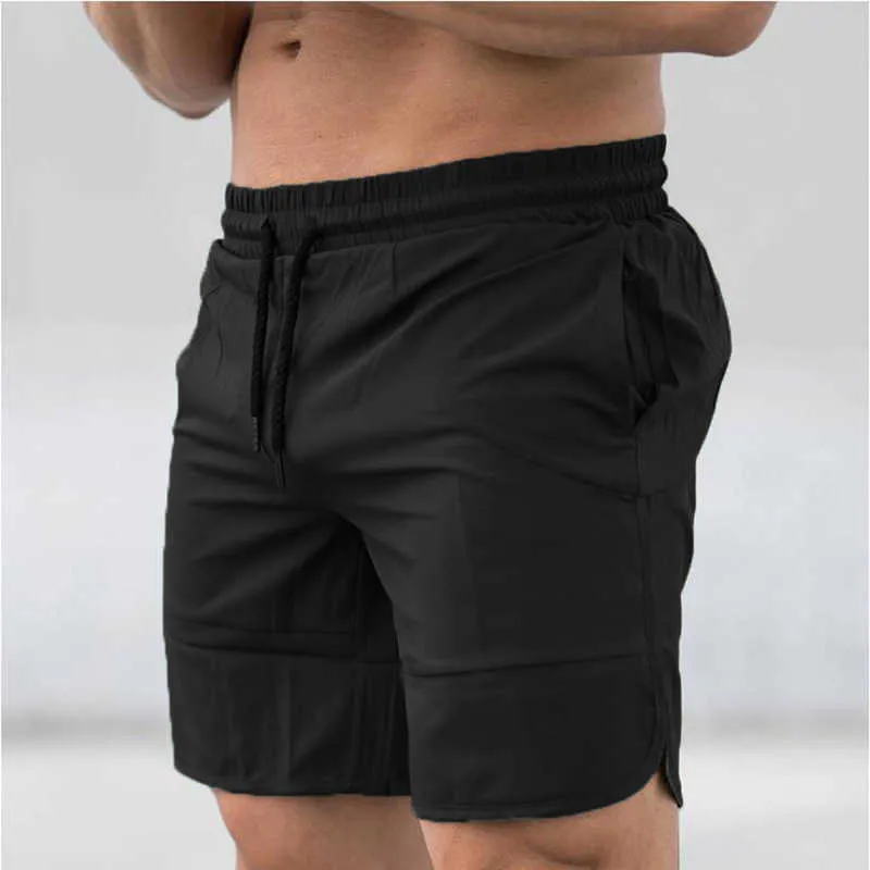 Herren Fitness Gyms Shorts Bodybuilding Jogger Workout Schnelltrocknende Schweißhose Männliche Sommer Slimfit Lose Strandhose 210714