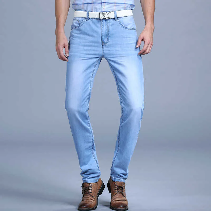 Stor försäljning Vår sommar Jeans UTR Tunna Free Men's Fashion Menpants Kläder Varumärke 210716