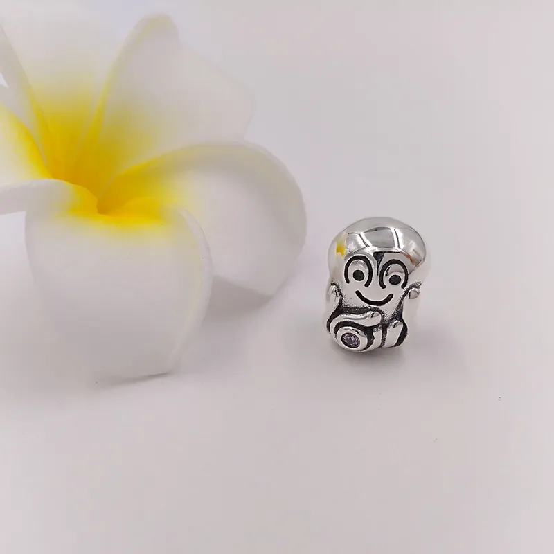 DIY-Charms, christliche Perlen für die Herstellung von handgemachtem Schmuck, rosa Octpus, Pandora-925-Sterlingsilber-Armband, Damen- und Kinder-Halskette, puerto-ricanische Geburtstagsgeschenke Z