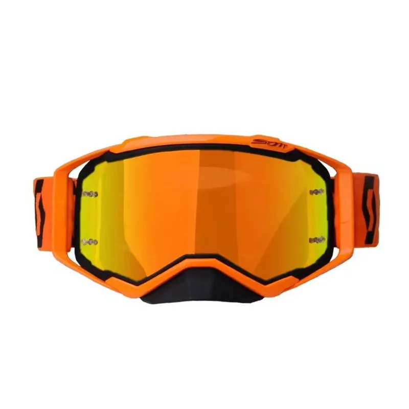 Lunettes de soleil motocross lunettes de soleil pour ski moto scooter atv uv saleté vélo racing motos casque lunettes TPU cadre PC lentille