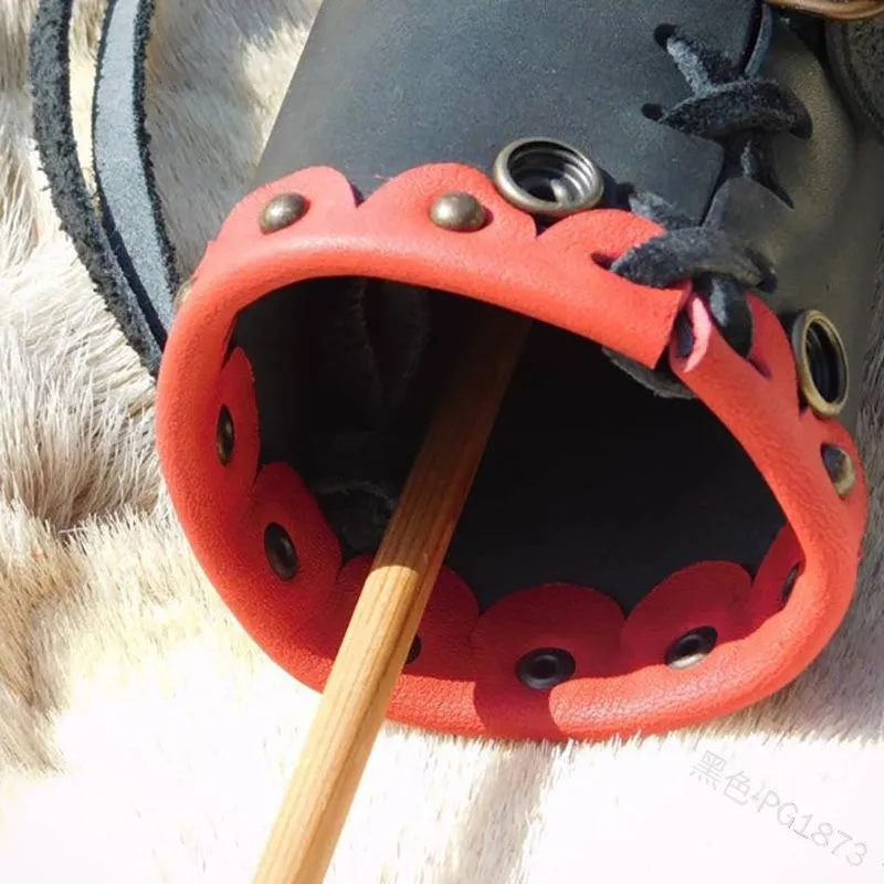 Parti Maskeleri Ortaçağ Deri Ok Kılıf Kalça Titrağı Celtic Viking Knight Horse Rota Nomad Avarian Av Okçuluk Aksesuar258o