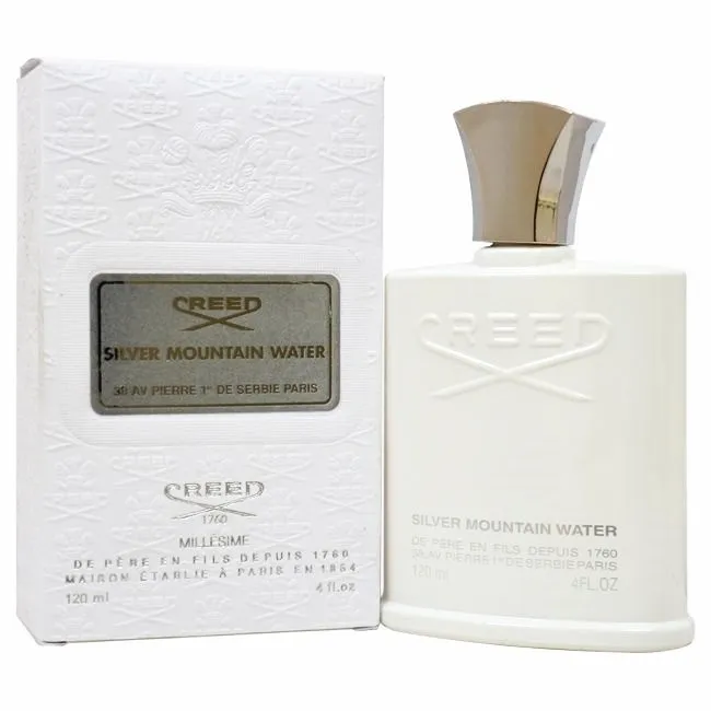 Creed Silver Mountain Water 120ml Mäns Kvinnors Spray Fragrance Parfym Långvarig Lukt Köln Snabb leverans