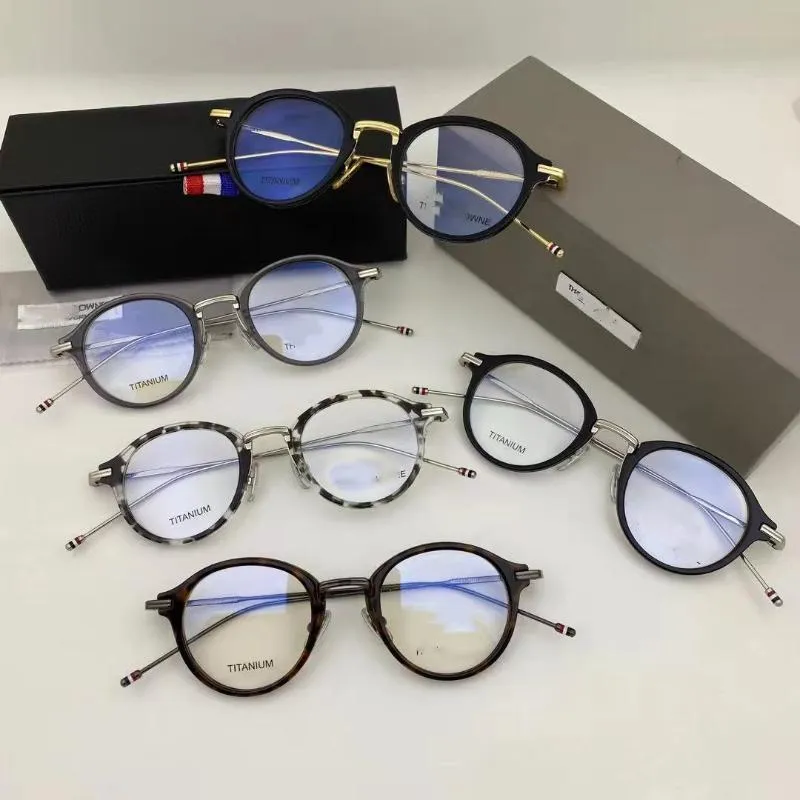Бренд Thom TB908, очки из чистого титана, оправа для мужчин и женщин, круглые очки в стиле ретро в стиле ретро, очки для близорукости, оптические очки по рецепту, Oculos Fa202g