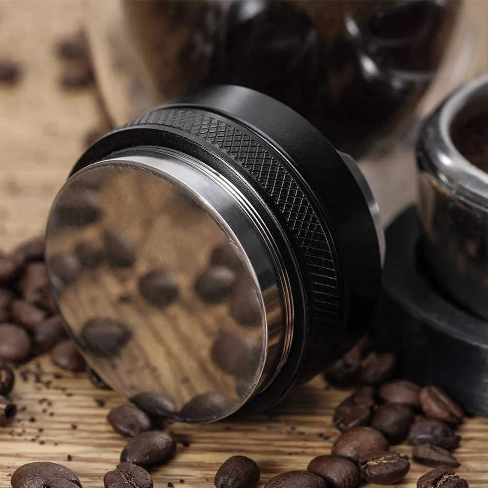 Distributore di caffè da 5 m Tamper Livellatore a doppia testa Profondità regolabile Cono a mano caffè espresso portafiltro da 54 mm Strumento Kithchen 2109044287159