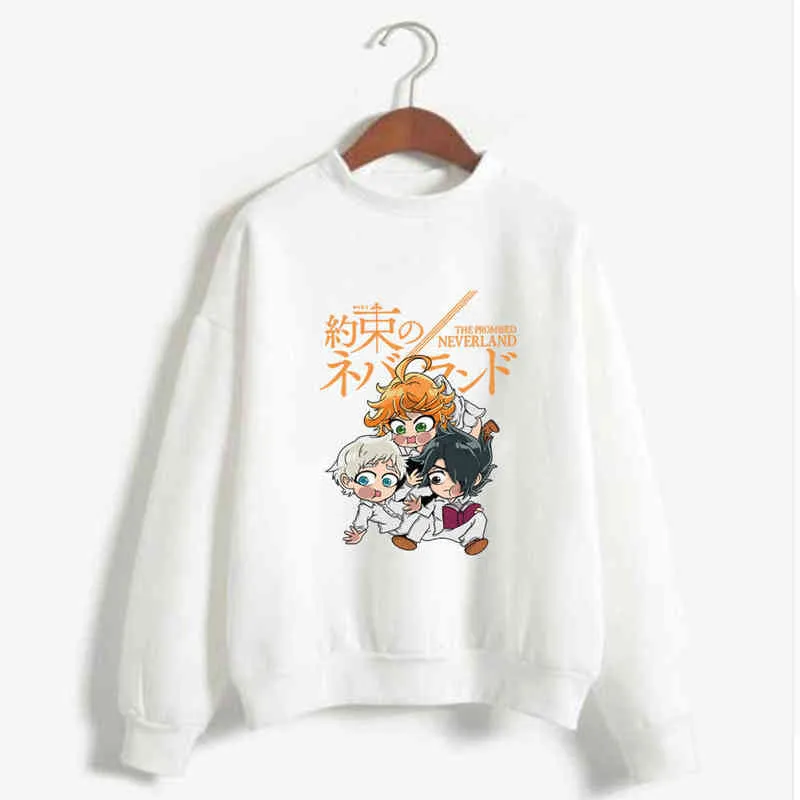 Sweat-shirt à capuche Harajuku Ray The Promised Neverland, style Hip Hop, unisexe, H1227, 2021