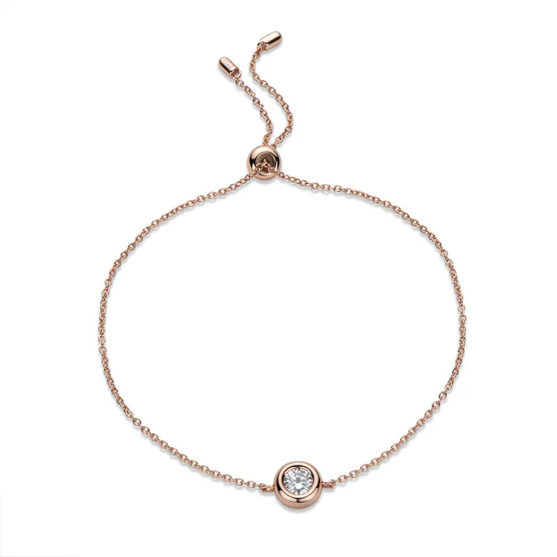 Echtes 0,5 ct Moissanit Armband 925 Sterling Silber Hohe Qualität Koreanische Mode Rose Gold Armbänder Für Frauen Hochzeit Schmuck GRA