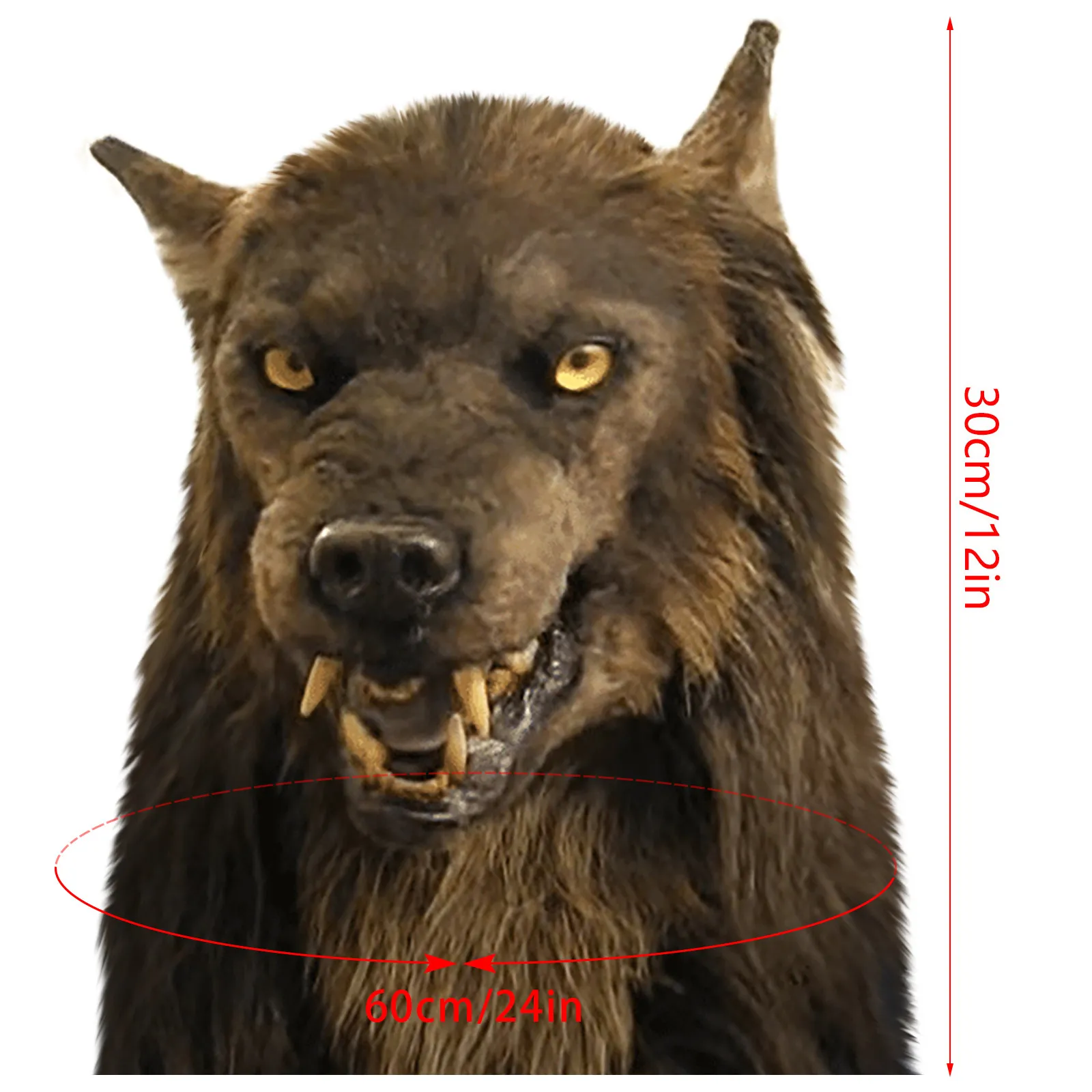 Werwolf Kostüm Karneval Maske Halloween Simulation Tier Spinning Kopfbedeckung Kostüm Wolf Maske mask308o