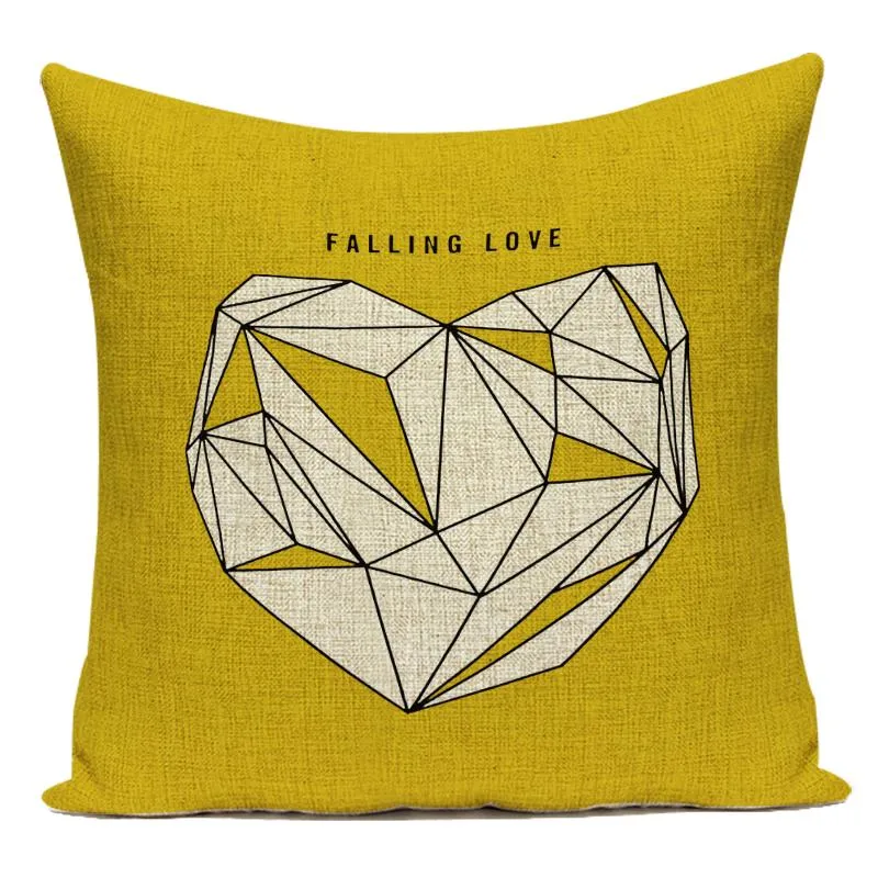 Cushion Decorative Pillow Decorative Throw Pillows Case Banana Letter Animals Birds Polyester Yellow Geometric Sofa Home Living Ro233I
