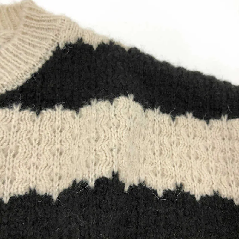 Höst New Black and White Striped Cardigan Sweater Cardigan Boys and Girls Cardigan Sweater Y1024