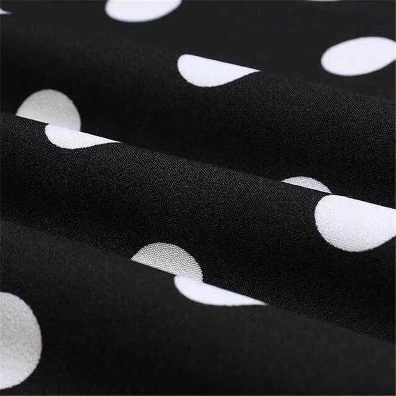 Frauen Sommer Plus Größe S-3XL Rock Koreanische Vintage Polka Dot Schlank Hohe Taille Eine Linie Midi Weibliche Schwarz Weiß Rot Streetwear 210708