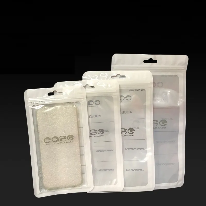 Sac d'affichage de détail en plastique à fermeture à glissière universelle Opp pour Iphone 13 Pro Max 12 8 7 Plus 4,7 à 6,9 pouces