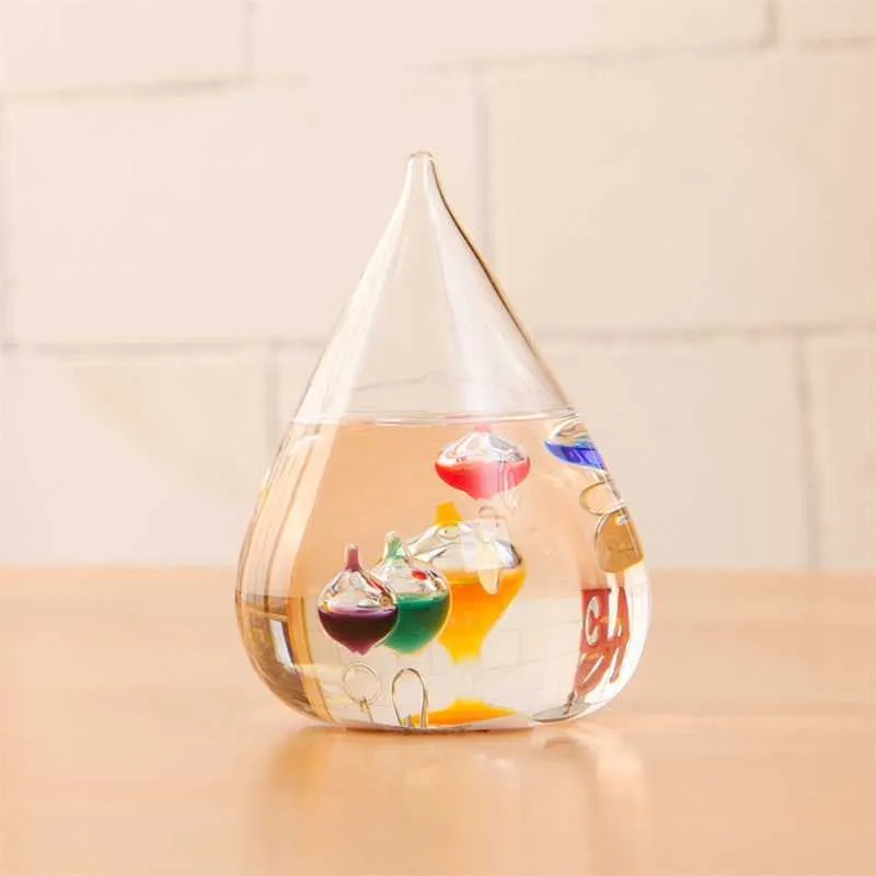 Galileo Thermometer Water Drop weer voorspelling fles creatieve decoratie 2108111351100