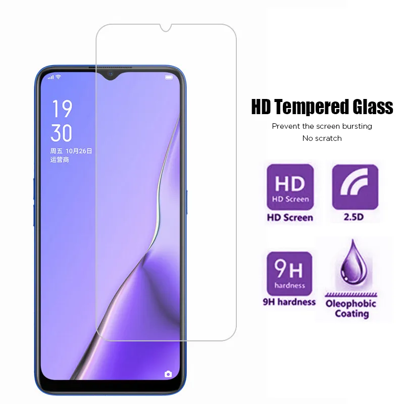 Protectores de pantalla de teléfono celular 9H vidrio Protector para OPPO Reno 2Z 4 5G Lite 3 2 Ace película transparente de seguridad Protector templado para