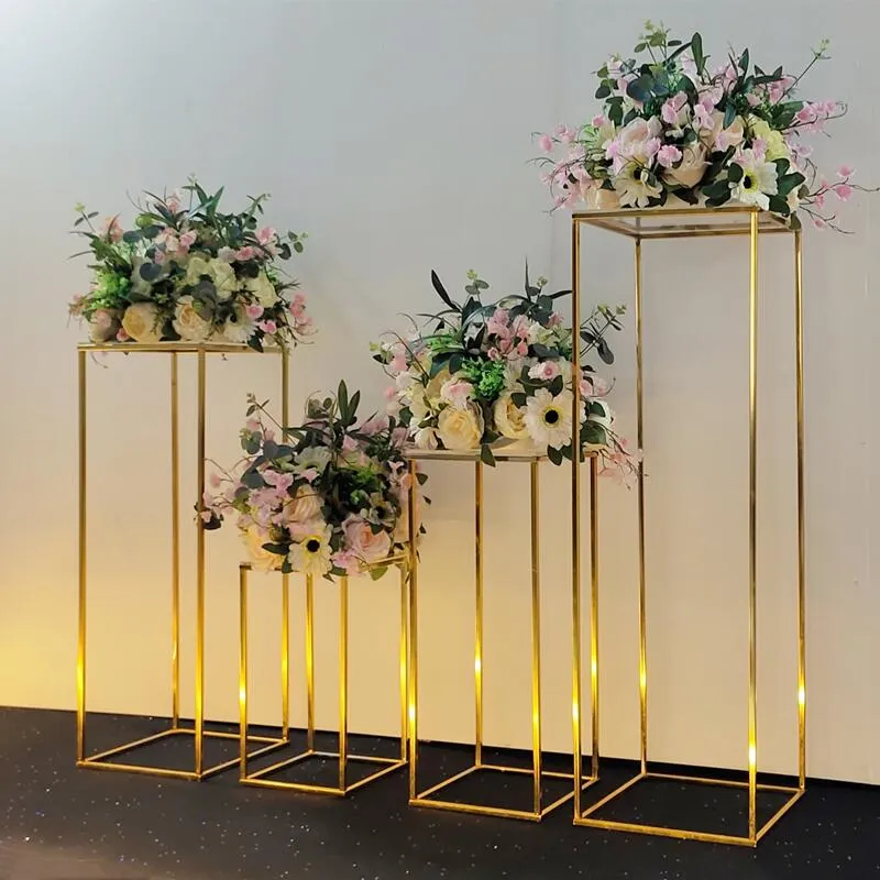 Gran evento accesorios geométricos fondos de boda arco flor césped al aire libre flores puerta globos estante círculo de hierro arco de boda marco ho2646