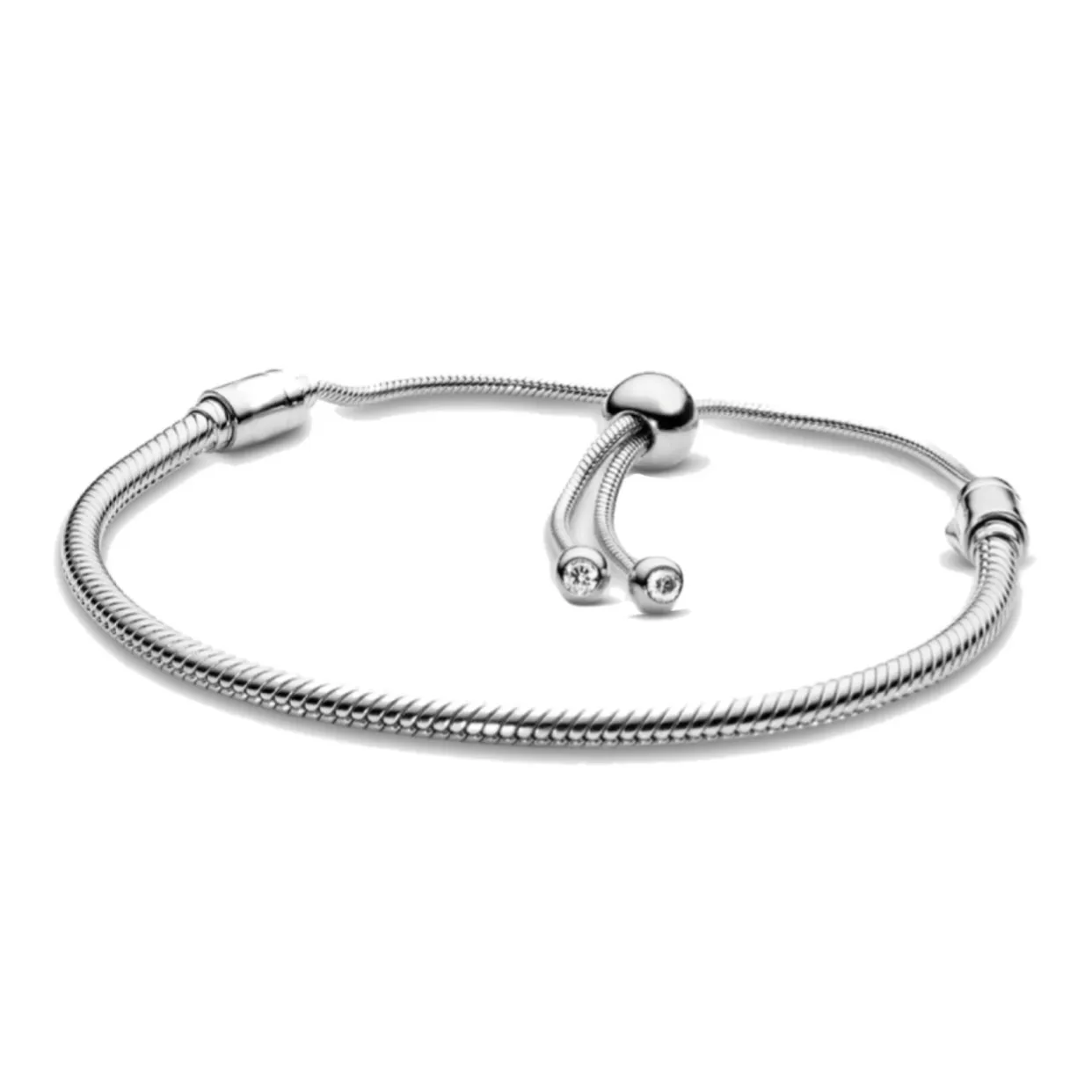 Original Pando breloque chaîne serpent 100% 925 bracelet en argent sterling pour les femmes de mode classique de haute qualité bijoux à bricoler soi-même