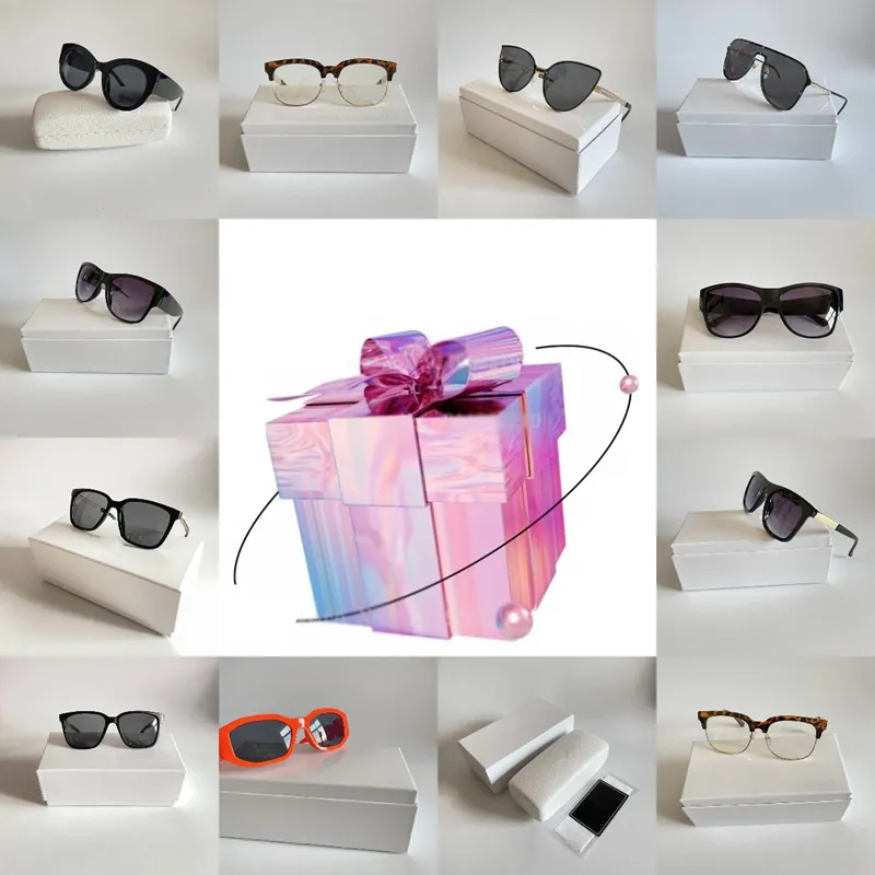 Óculos de sol caixa misteriosa surpresa presente premium designer óculos de sol boutique item aleatório com embalagem238e