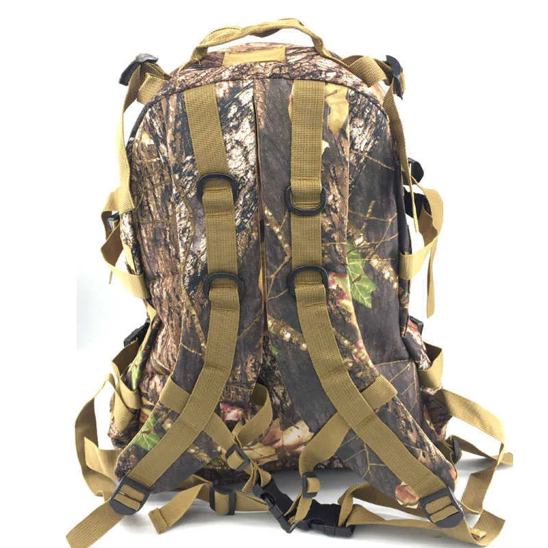 Molle camouflage taktisk ryggsäck militär camping vandring väska män jakt klättring ryggsäck krig spel resa utomhus airsoft väska Q0721