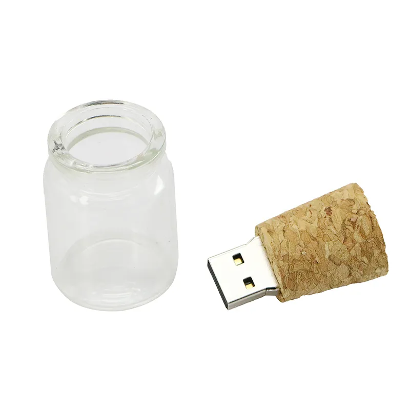 USB 20 Wunschflaschen Holzdaum