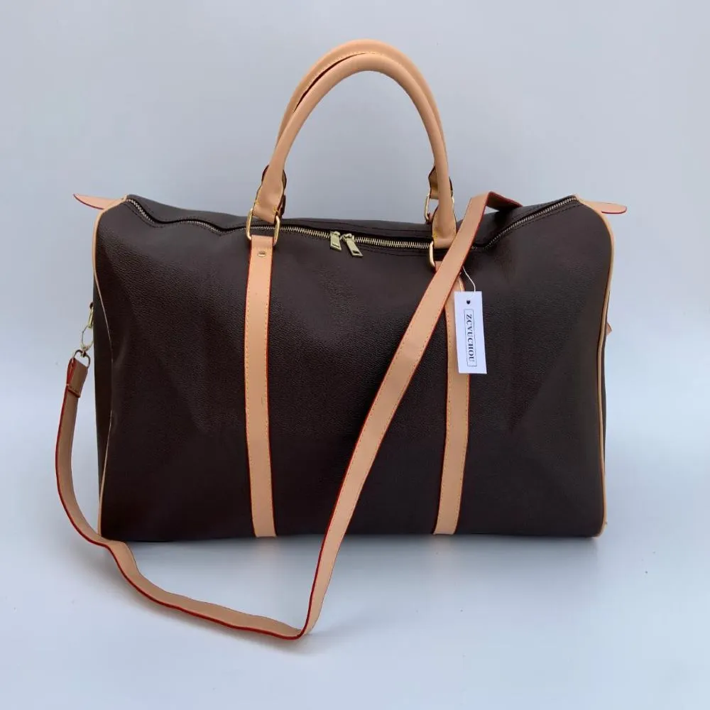 Män toppkvalitetsmode duffle påsar svart nylon resväskor män hanterar bagage gentleman affär totes med axelband 54cm242n