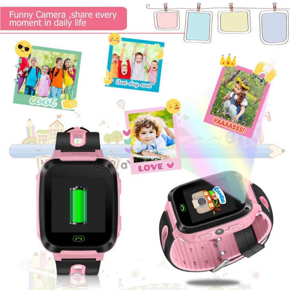 Children Smart Watch Waterproof Dial Call Smartwatch GPS Antil-lost Location Tracker Kids Phone Watch For Boys Girls Gifts