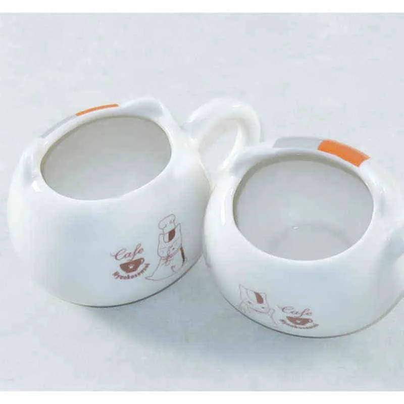 345ML كتاب Creative Natsume's of Friends Nyanko Sensei Cafe Face Catroon Catroon White Cat Belly Cup Cup Pottery Gif245L