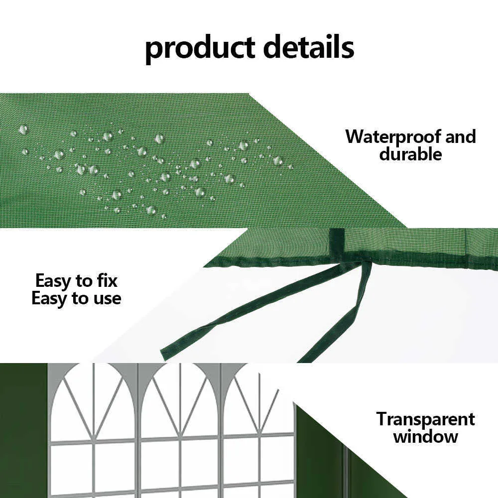 خيمة في الهواء الطلق المحمولة أوكسفورد جدار مقاوم للمطار مقاوم للماء مراقبة حديقة الظل الجدار الجانبي دون إطار المظلة Y4583587