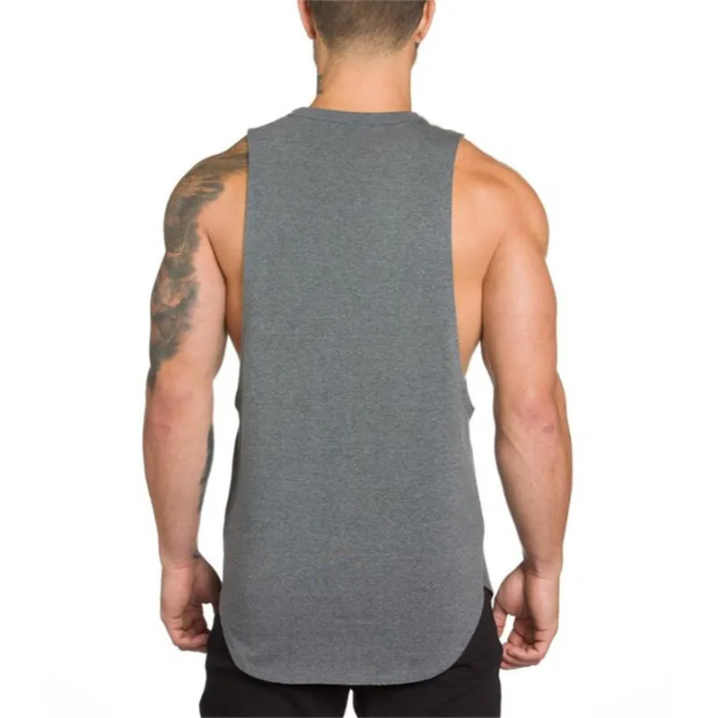 3 Pack Fitness Kläder Blank Ärmlös Skjorta Mens Gym Stringer Tank Topp Bodybuilding Men Sportkläder Undershirt Fashion Vest 210421