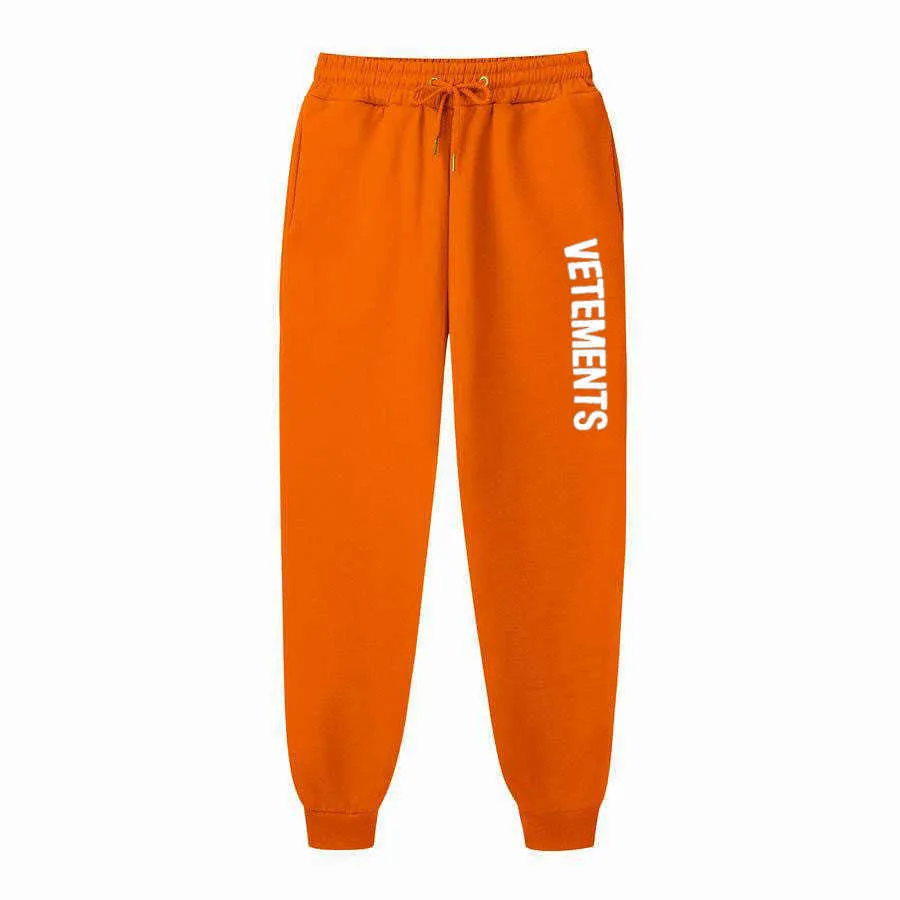 Joggingbroek voor heren VETEMENTS Broek Print Joggers Loungebroek Zakken Outdoor Wandelen Hardloopbroeken Street chic Joggingbroek 906