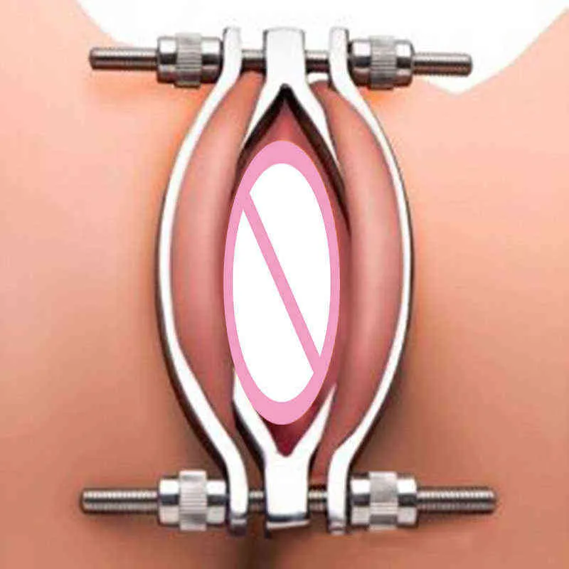 NXY Adult Toys Vagina Metal Labia Clip BDSM Bondage Clitoris Stimulator Clamp Erotic Games Pussy Massager Sex for Women 1201